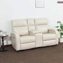 65.7-Inch Zero Wall Recliner Loveseat With Console
