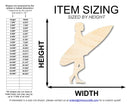 Unfinished Wood Surfer Girl Shape | DIY Craft Cutout | up to 46" DIY