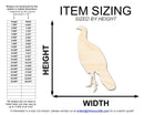 Unfinished Wood Unfluffed Turkey Shape | DIY Craft Cutout | up to 46" DIY
