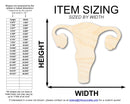 Unfinished Wood Uterus Shape | DIY Craft Cutout | up to 46" DIY