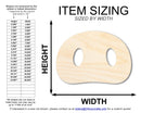 Unfinished Wood Pig Nose Shape | DIY Craft Cutout | up to 46" DIY