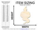 Unfinished Wood Genie Shape | DIY Craft Cutout | up to 46" DIY