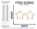 Unfinished Wood Star Sunglasses Shape | DIY Craft Cutout | up to 46" DIY
