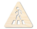 Unfinished Wood Pedestrian Crossing Shape | DIY Craft Cutout | up to 46" DIY