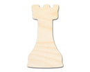 Unfinished Wood Rook Chess Piece Shape | DIY Craft Cutout | up to 46" DIY