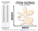 Unfinished Wood Cartoon Mouse Shape | DIY Craft Cutout | up to 46" DIY