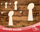 Unfinished Wood Football Trophy Shape | DIY Craft Cutout | up to 46" DIY