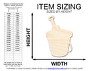 Unfinished Wood Pail and Sand Bucket Shape | DIY Craft Cutout | up to 46" DIY