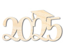 Unfinished Wood Cursive 2025 Shape | DIY Craft Cutout | up to 46" DIY