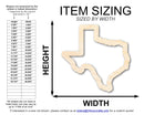 Unfinished Wood Texas Outline Shape | DIY Craft Cutout | up to 46" DIY