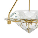 Hollywood Diamond 1 Light Pendant // Gold