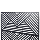 Outdoor & Indoor Privacy Screen Metal Privacy Screen 76' H×48' W, Freestanding Decorative Privacy Screen for Deck Balcony Patio, Privacy Fence Panels for Outside Lawn Garden PS101 BLACK