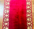 Red Persian Kerman Runner Rug 3x16