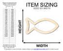 Unfinished Wood Fish Outline Shape | DIY Craft Cutout | up to 46" DIY