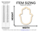 Unfinished Wood Hamsa Outline Shape | DIY Craft Cutout | up to 46" DIY