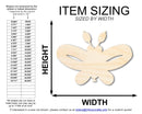 Unfinished Wood Balloon Butterly Shape | DIY Craft Cutout | up to 46" DIY