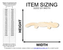 Unfinished Wood Balloon Alligator Shape | DIY Craft Cutout | up to 46" DIY