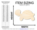 Unfinished Wood Balloon Turtle Shape | DIY Craft Cutout | up to 46" DIY
