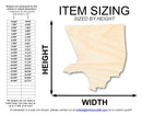 Unfinished Wood Los Angeles LA County Shape | DIY Craft Cutout | up to 46" DIY