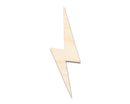 Unfinished Wood Lightning Bolt Shape | DIY Craft Cutout | up to 46" DIY
