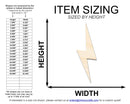 Unfinished Wood Lightning Bolt Shape | DIY Craft Cutout | up to 46" DIY