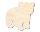 Unfinished Wood Cute Polar Bear Shape | DIY Craft Cutout | up to 46" DIY