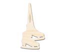 Unfinished Wood Figure Skates Shape | DIY Craft Cutout | up to 46" DIY