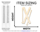 Unfinished Wood Crossed Skis Shape | DIY Craft Cutout | up to 46" DIY
