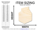 Unfinished Wood Short Milk Carton Shape | DIY Craft Cutout | up to 46" DIY
