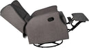 Omma Wingback Swivel Glider Recliner Dark Gray Upholstered