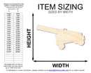 Unfinished Wood Cannon Shape | DIY Craft Cutout | up to 46" DIY