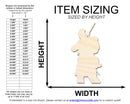 Unfinished Wood Aiming Soldier Shape | DIY Craft Cutout | up to 46" DIY