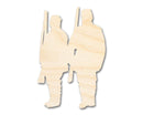 Unfinished Wood Two Soldiers Shape | DIY Craft Cutout | up to 46" DIY