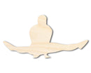 Unfinished Wood Gymnast Press Up Shape | DIY Craft Cutout | up to 46" DIY
