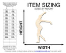 Unfinished Wood Gymnast Pose Shape | DIY Craft Cutout | up to 46" DIY