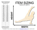 Unfinished Wood Gymnast Windmill Shape | DIY Craft Cutout | up to 46" DIY
