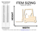 Unfinished Wood Fork Lift Shape | DIY Craft Cutout | up to 46" DIY