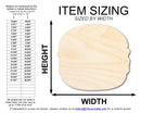 Unfinished Wood Macaron Shape | DIY Craft Cutout | up to 46" DIY