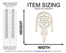 Unfinished Wood Dreamcatcher with Beads Shape | DIY Craft Cutout | up to 46" DIY