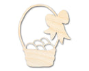 Unfinished Wood Egg Easter Basket Shape | DIY Craft Cutout | up to 46" DIY