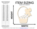 Unfinished Wood Egg Easter Basket Shape | DIY Craft Cutout | up to 46" DIY