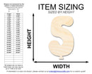 Unfinished Wood Balloon Number 5 Shape | DIY Craft Cutout | up to 46" DIY