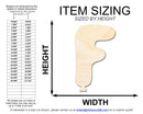Unfinished Wood Balloon Letter F Shape | DIY Craft Cutout | up to 46" DIY