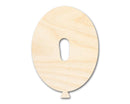 Unfinished Wood Balloon Letter O Shape | DIY Craft Cutout | up to 46" DIY