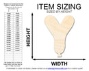 Unfinished Wood Balloon Letter Y Shape | DIY Craft Cutout | up to 46" DIY