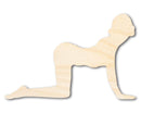 Unfinished Wood Yoga Cat Pose Shape | DIY Craft Cutout | up to 46" DIY