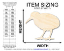 Unfinished Wood Kiwi Bird Shape | DIY Craft Cutout | up to 46" DIY