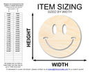 Unfinished Wood Smiley Face Shape | DIY Craft Cutout | up to 46" DIY
