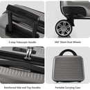 Carry-on Luggage 20 Inch Front Open Luggage Lightweight Suitcase with Front Pocket and USB Port, 1 Portable Carrying Case