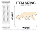 Unfinished Wood Panther Mascot Shape | DIY Craft Cutout | up to 46" DIY